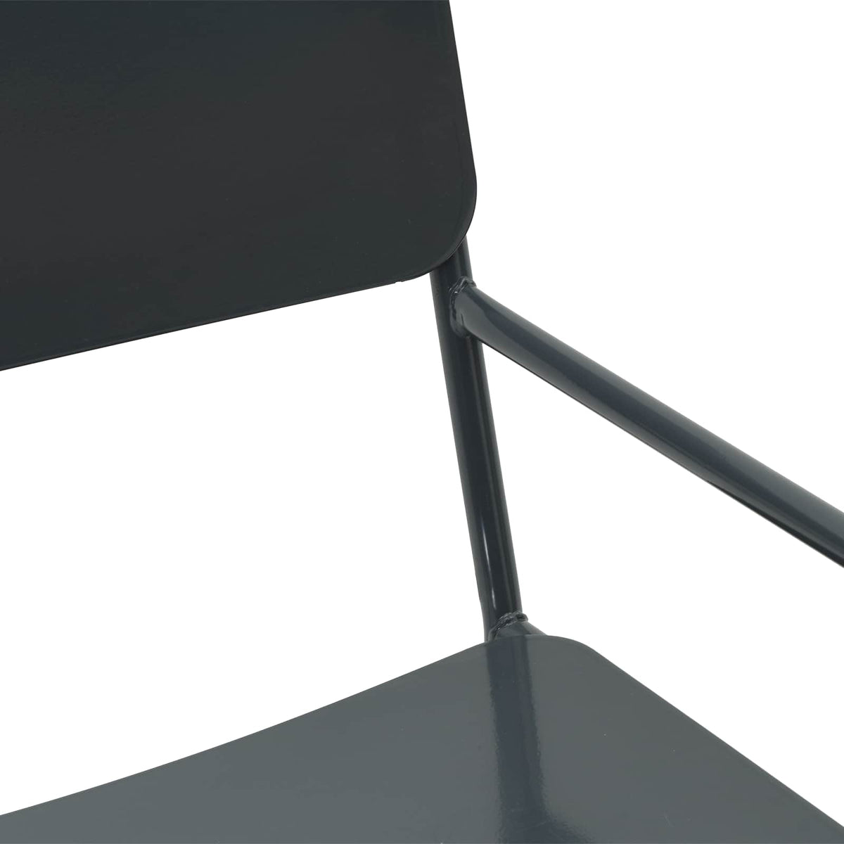 Garden Chairs 2 pcs Anthracite Steel