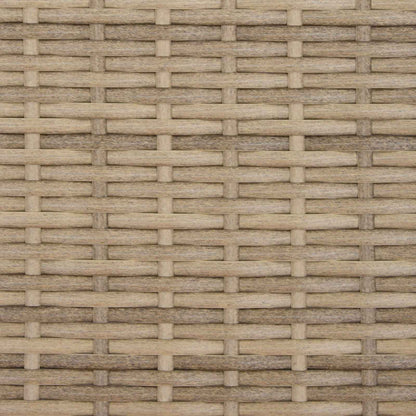 Reclining Garden Chair Beige and Cream 25.20 x 22.64 x 44.09 in