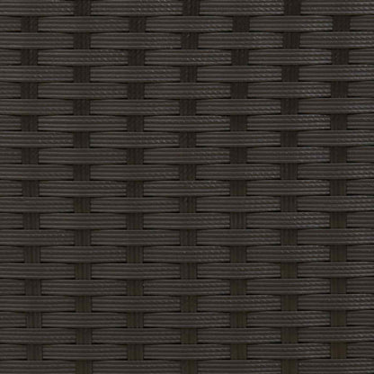 Reclining Garden Chair Black and Cream 25.20 x 22.64 x 44.09 in