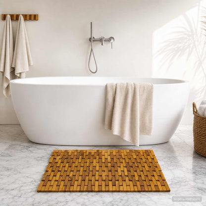 Bath Mats Natural 55 x 80 cm Solid Acacia Wood