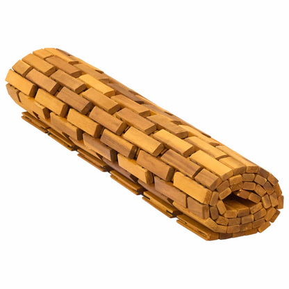 Bath Mats Natural 65 x 100 cm Solid Acacia Wood