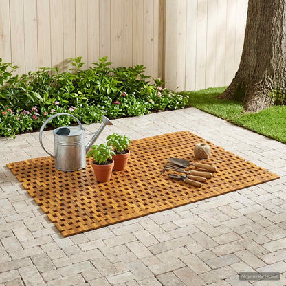 Bath Mats Natural 105 x 160 cm Solid Acacia Wood