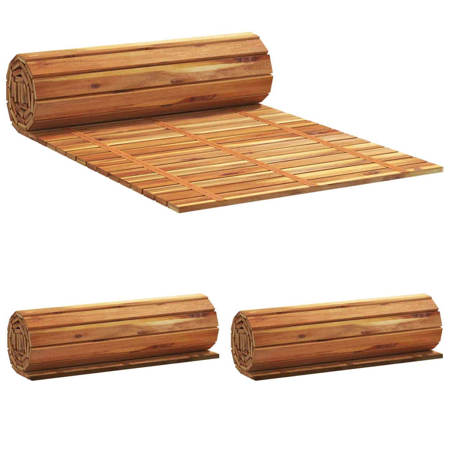 Garden Pathway 3 pcs Natural 200 x 50 cm Solid Acacia Wood