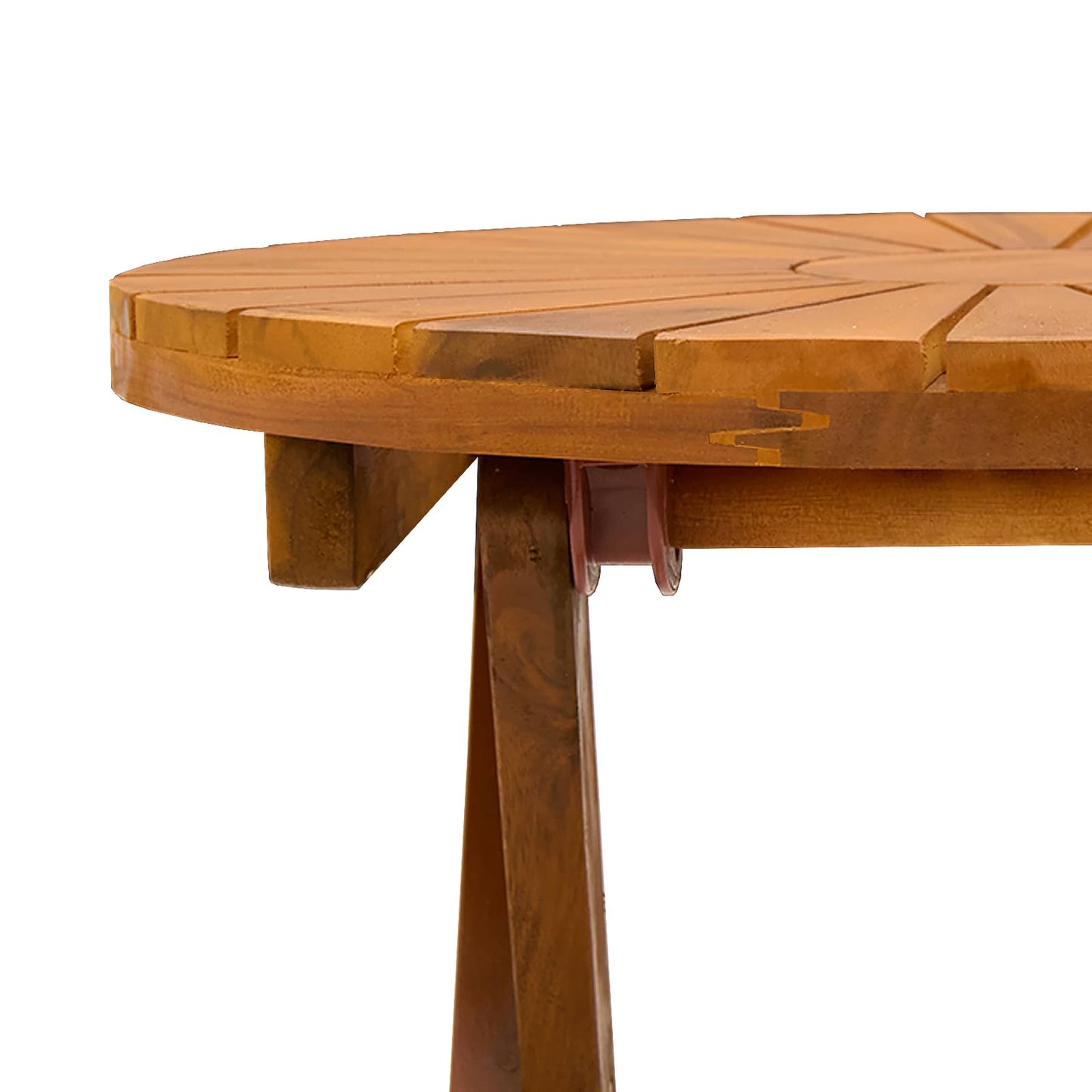 Bistro Table Natural Ø45 x 45 cm Solid Acacia Wood