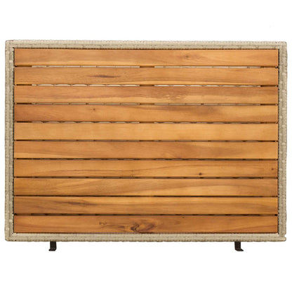 Cabinet Beige 70 x 50 x 87 cm Polyester and Roly Ratten