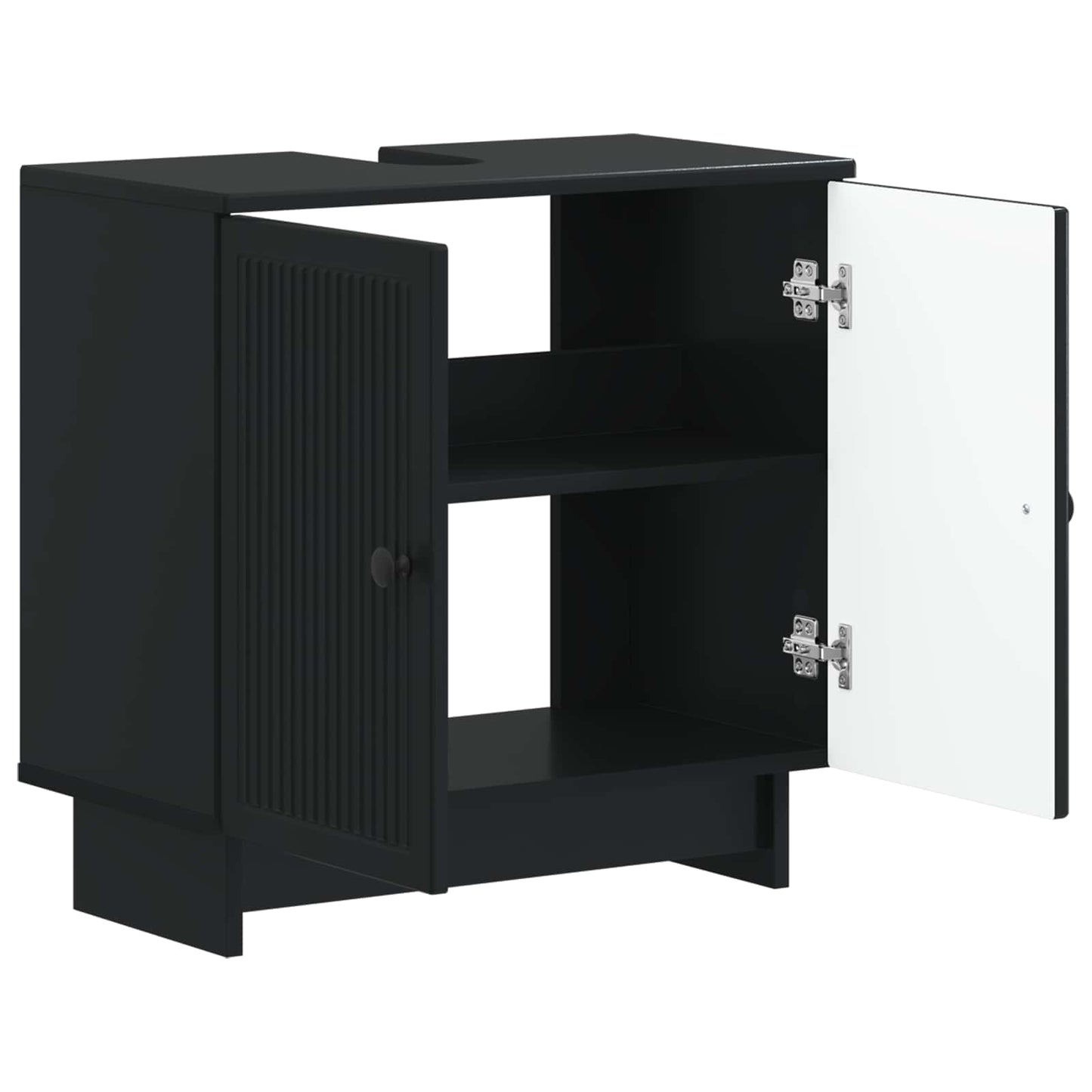 Bathroom Sink Cabinet EDE Black 59.5 x 31.5x 59 cm