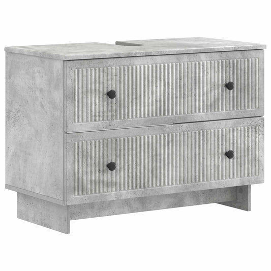 Bathroom Sink Cabinet EDE Concrete Grey 82 x 41x 59 cm