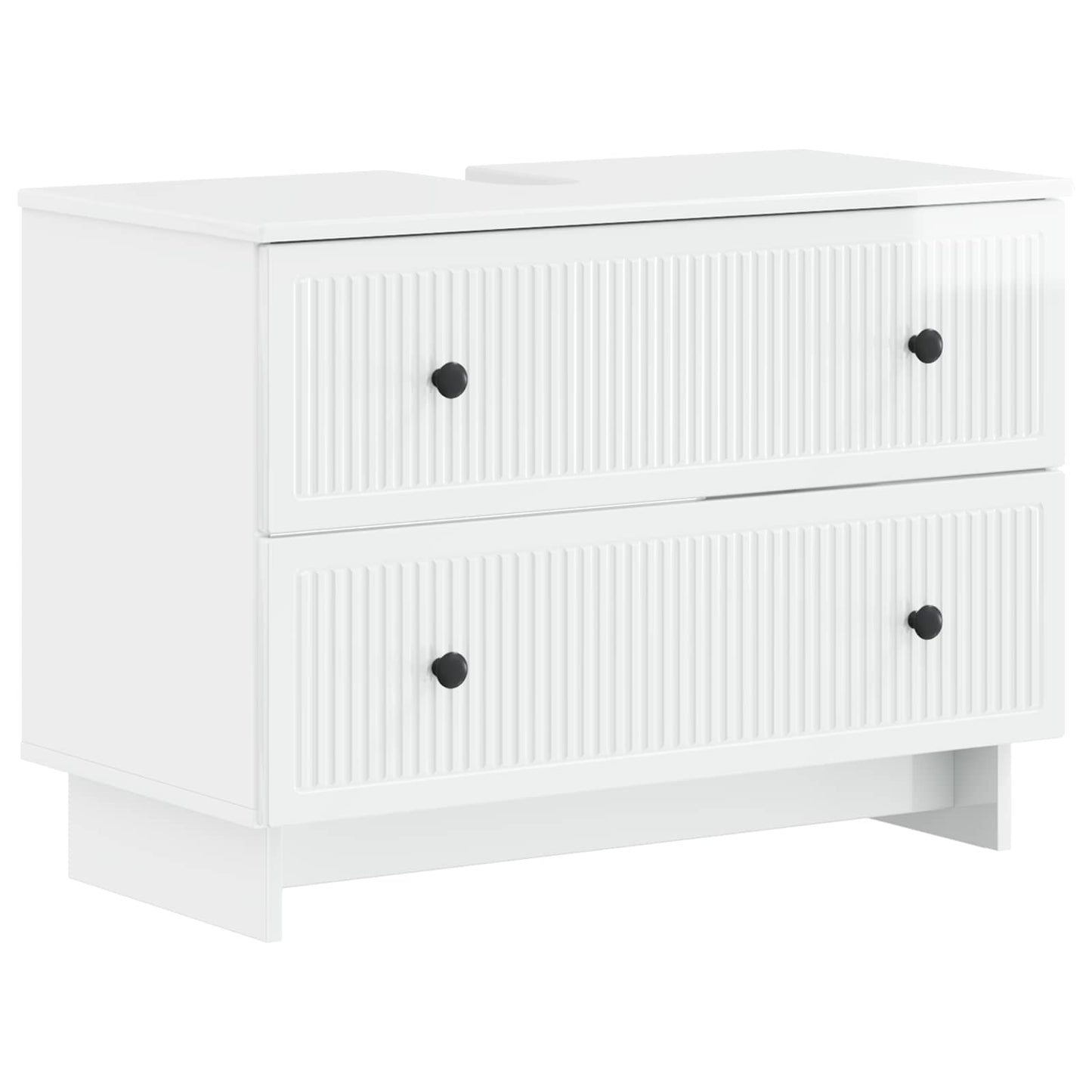 Bathroom Sink Cabinet EDE High Gloss White 82 x 41x 59 cm
