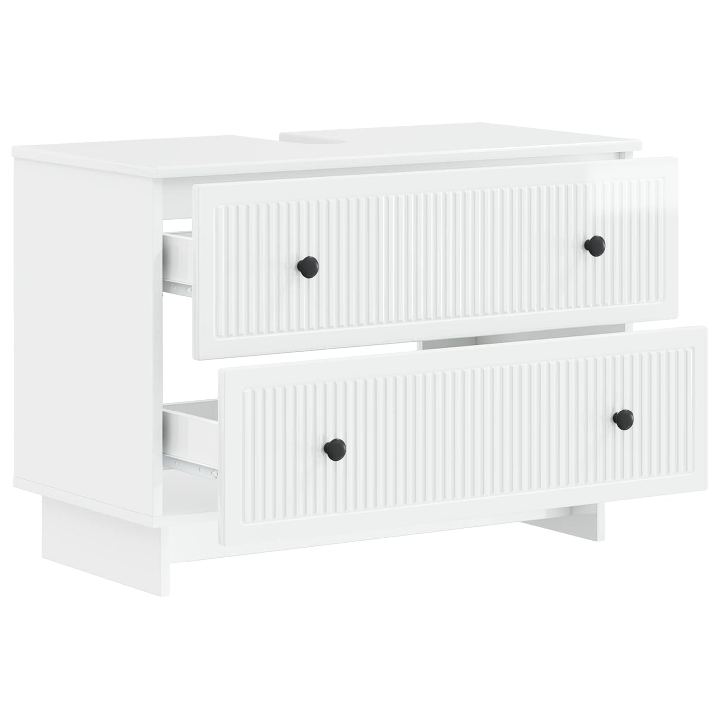 Bathroom Sink Cabinet EDE High Gloss White 82 x 41x 59 cm