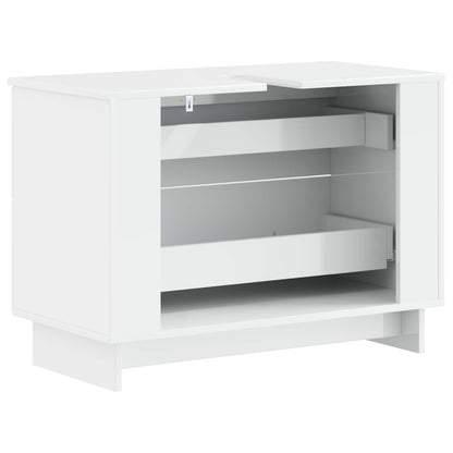 Bathroom Sink Cabinet EDE High Gloss White 82 x 41x 59 cm
