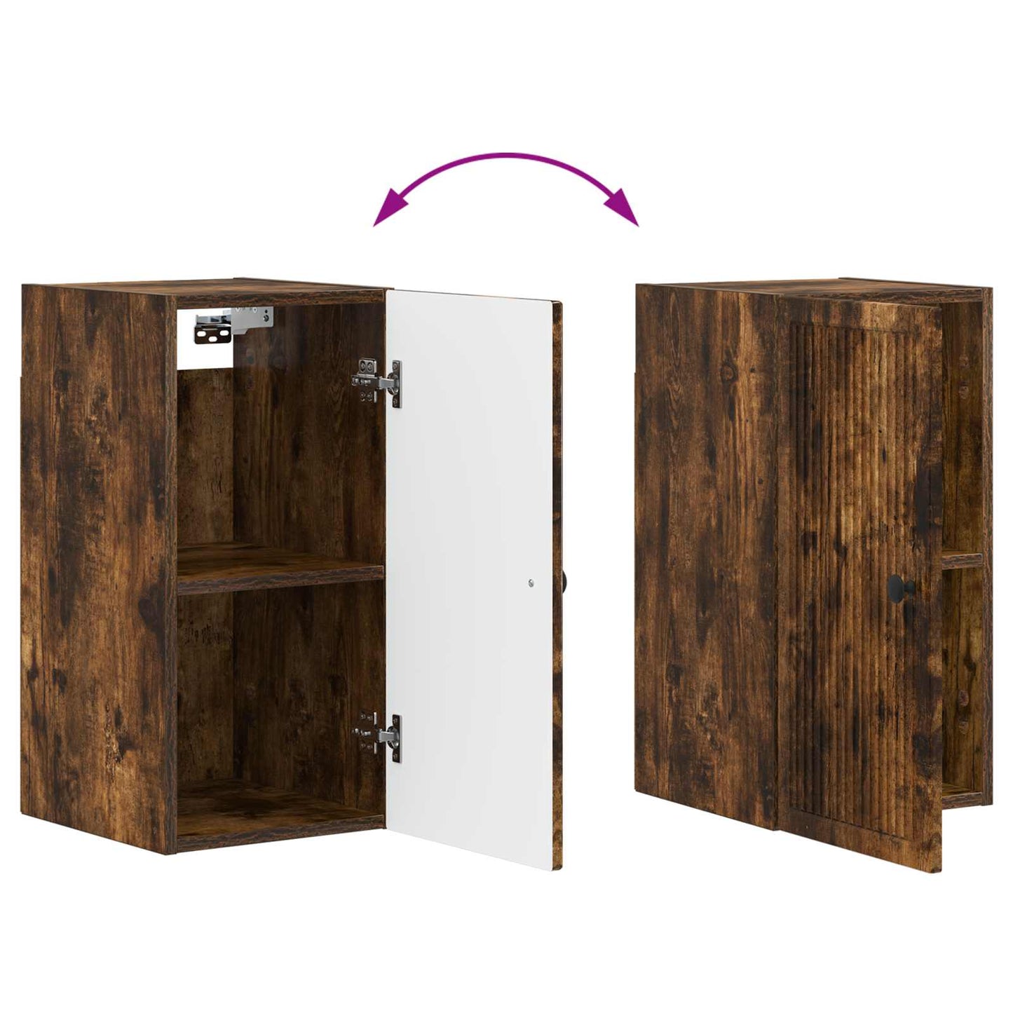 Bathroom Wall Cabinet EDE Smoked Oak 30 x 31 x 59 cm
