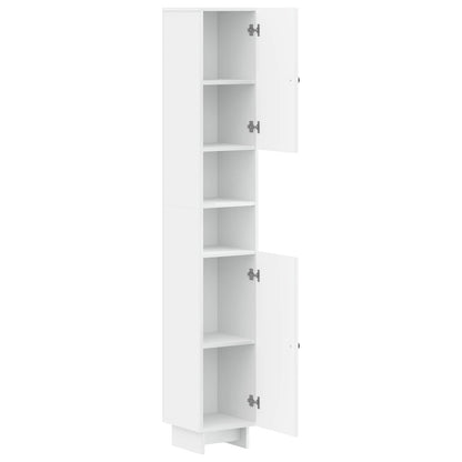 Bathroom Cabinet with Open Shelf EDE White 30 x 31 x 190 cm