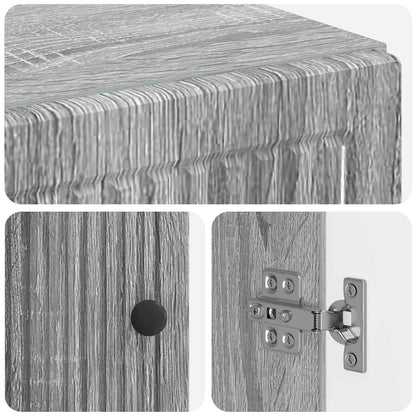 Bathroom Storage Cainet EDE Grey Sonoma 30 x 31 x 80 cm
