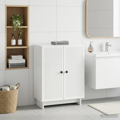 Bathroom Storage Cainet EDE High Gloss White 59.5 x 31 x 80 cm
