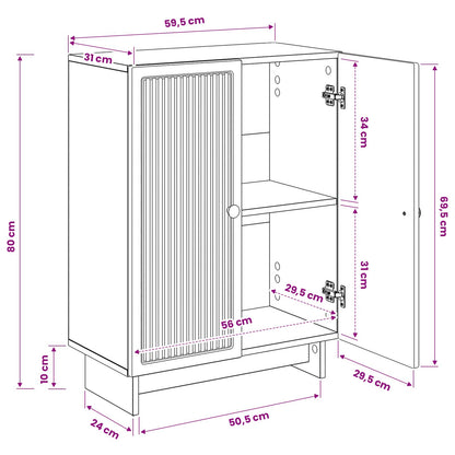 Bathroom Storage Cainet EDE Grey Sonoma 59.5 x 31 x 80 cm