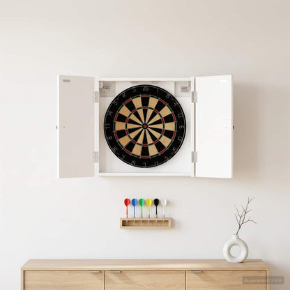 Dartboard Cabinet BREDA White 52.5 x 10.5 x 53.5 cm