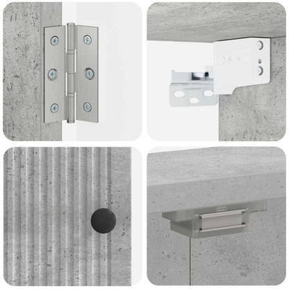 Dartboard Cabinet EDE Concrete Grey 52.5 x 10.5 x 53.5 cm