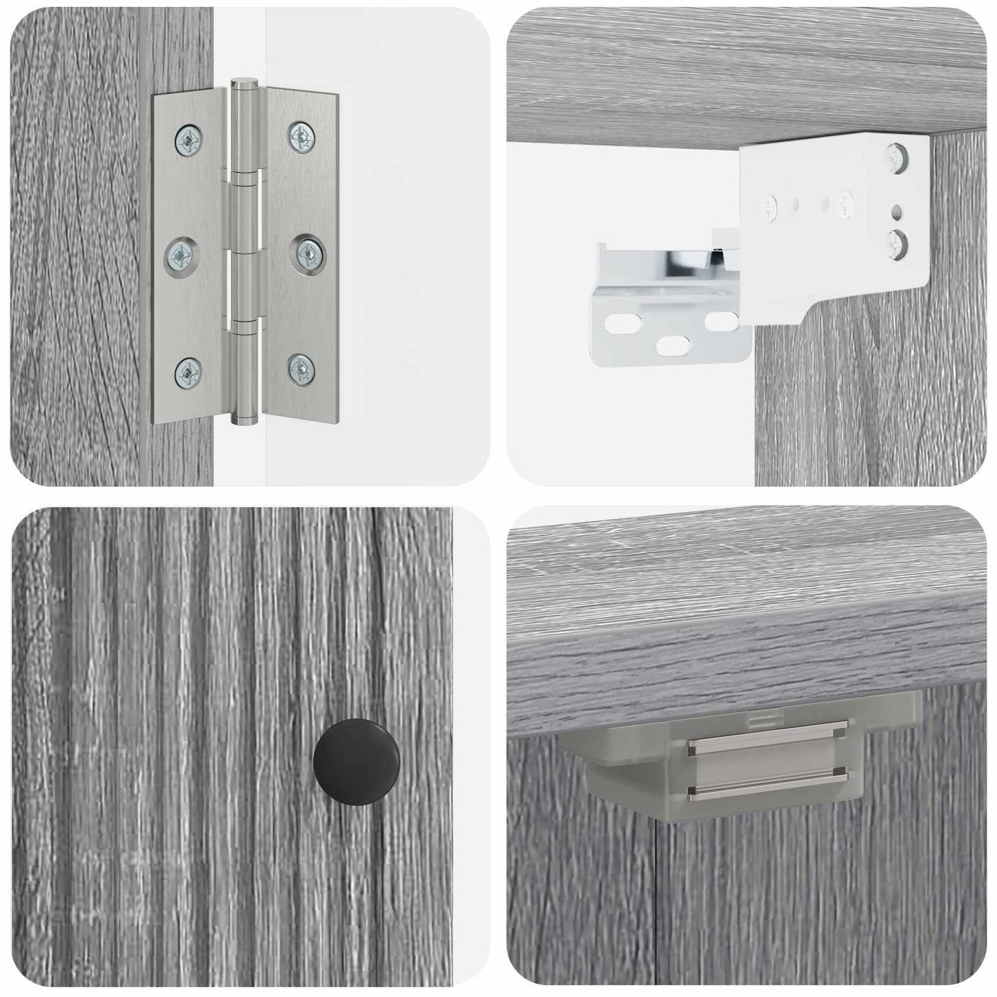Dartboard Cabinet EDE Grey Sonoma 52.5 x 10.5 x 53.5 cm