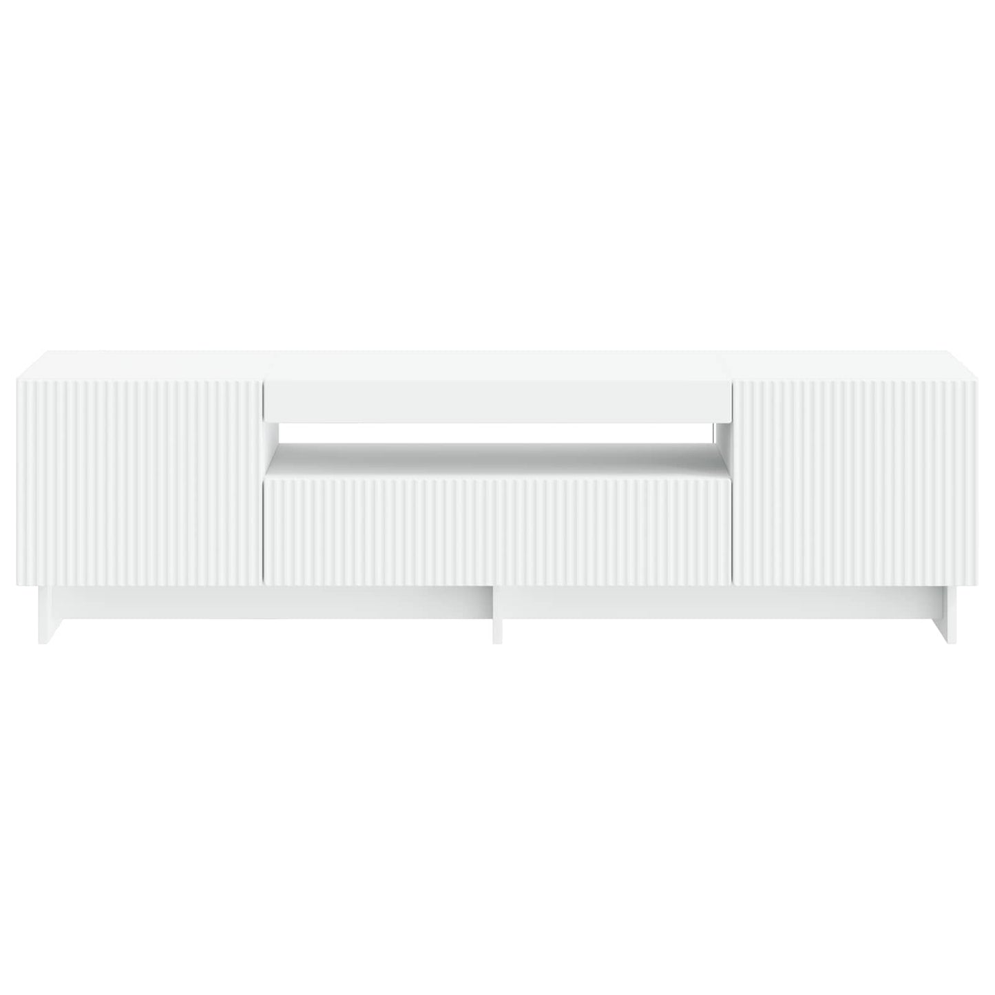 LED TV Cabinet White Engineered Wood