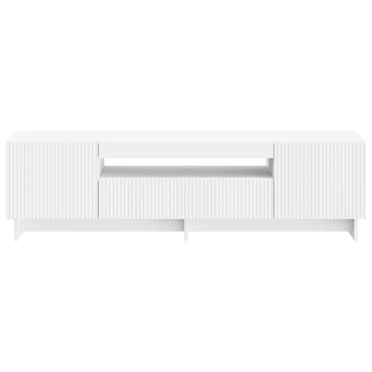 LED TV Cabinet White Engineered Wood