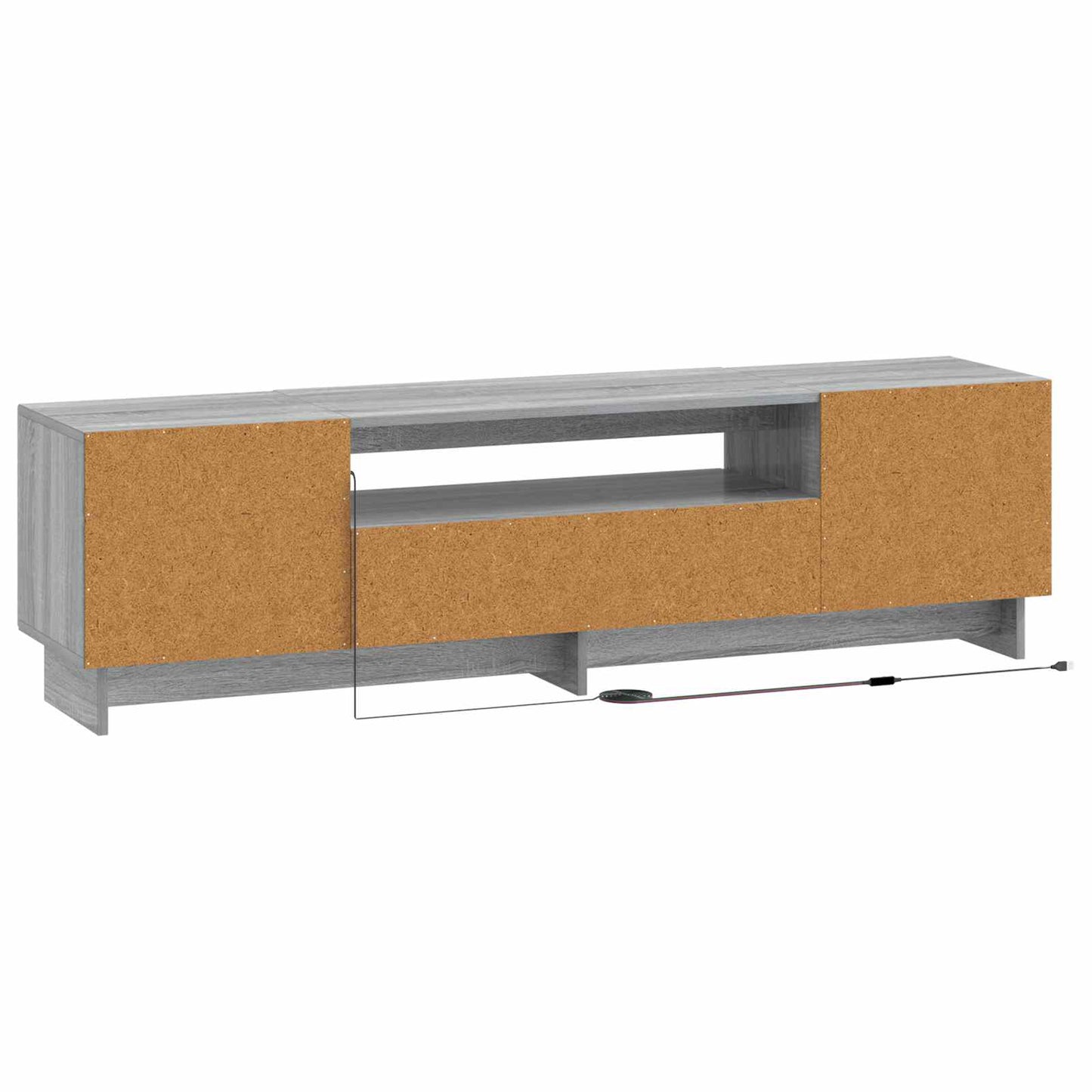 LED TV Cabinet Grey Sonoma Engineered Wood