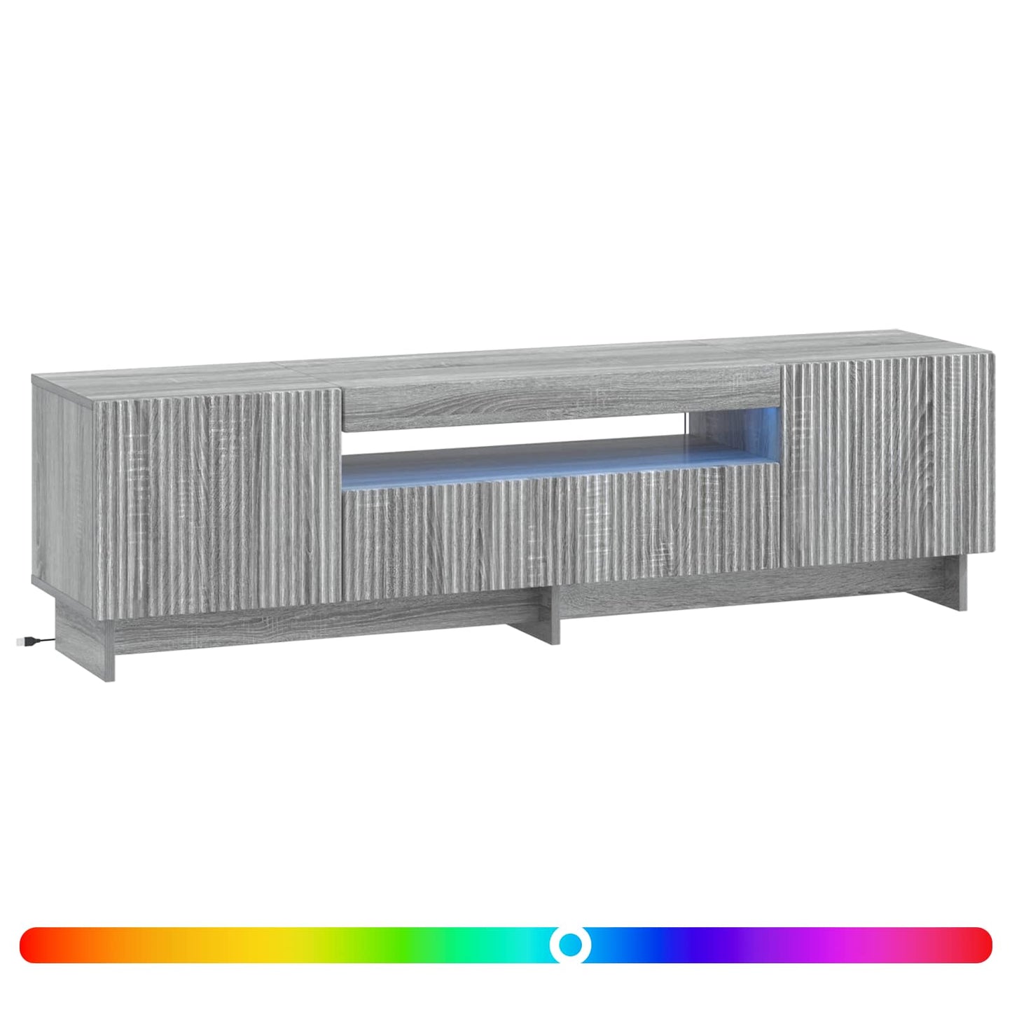 LED TV Cabinet Grey Sonoma Engineered Wood