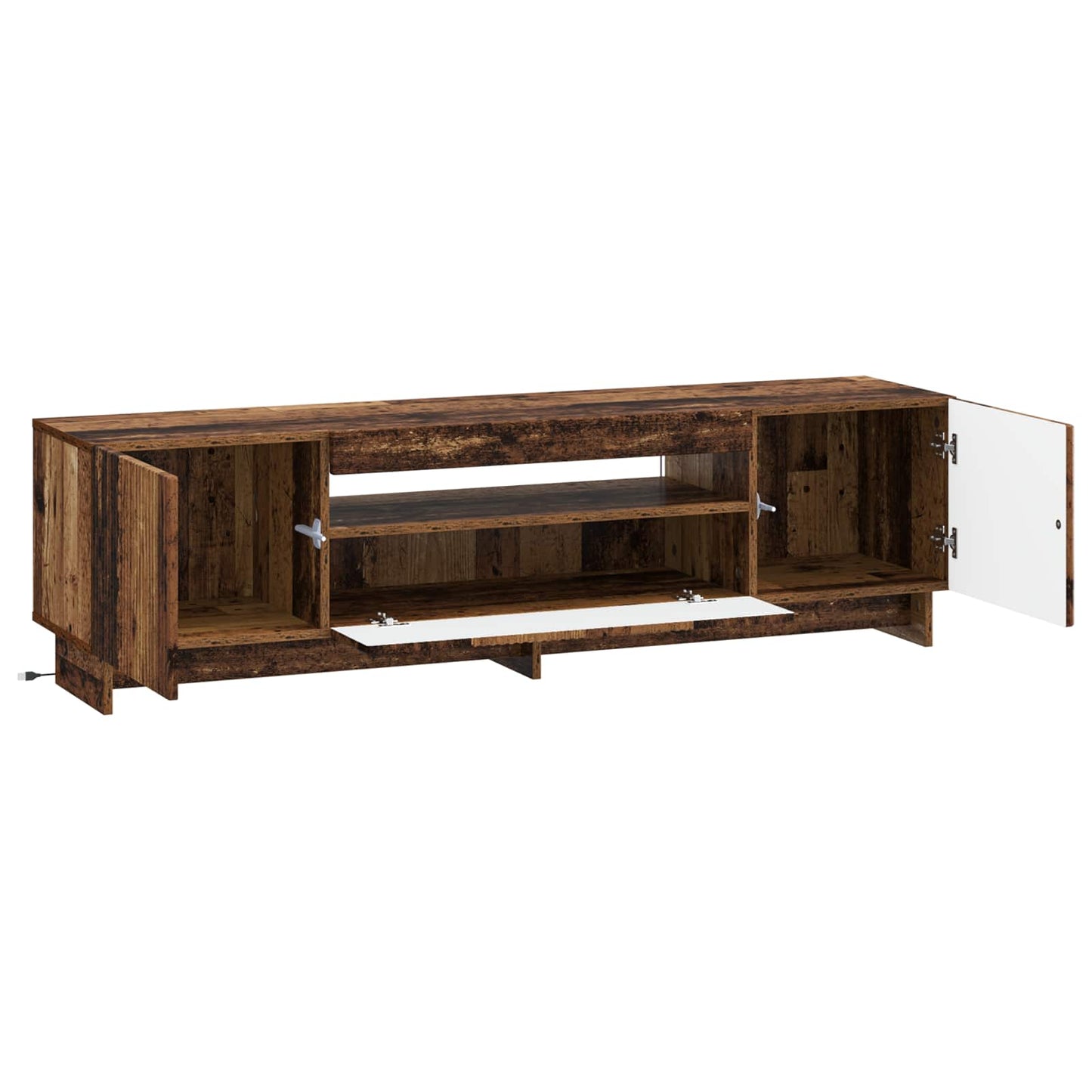 LED TV Cabinet Old Wood Engineered Wood
