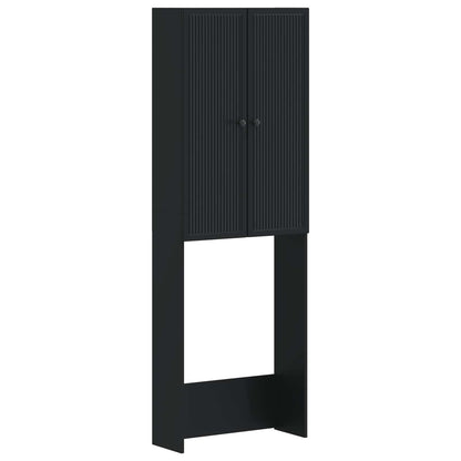Toilet Cabinet EDE Black 66 x 25.5 x 190 cm Engineered Wood