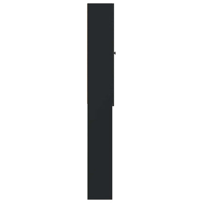 Toilet Cabinet EDE Black 66 x 25.5 x 190 cm Engineered Wood