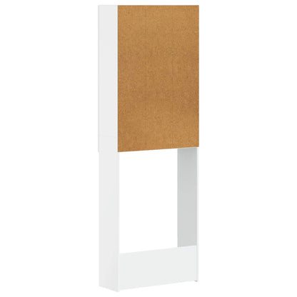 Toilet Cabinet EDE High Gloss White 66 x 25.5 x 190 cm