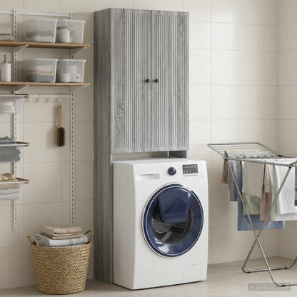 Toilet Cabinet EDE Grey Sonoma 66 x 25.5 x 190 cm
