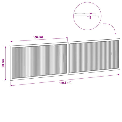 Wall-Mounted Headboard EDE White Engineered Wood