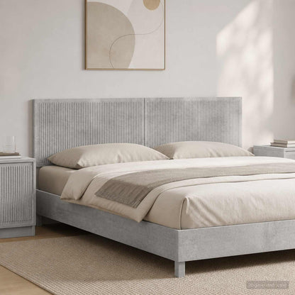 Wall-Mounted Headboard EDE Concrete Grey Engineered Wood