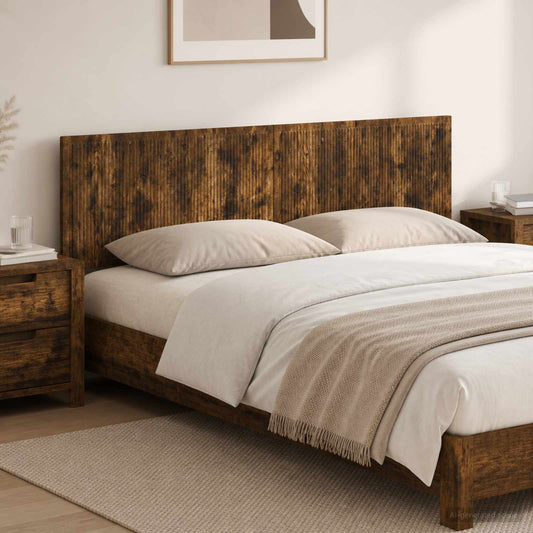 Wall-Mounted Headboard EDE Smoked Oak Engineered Wood