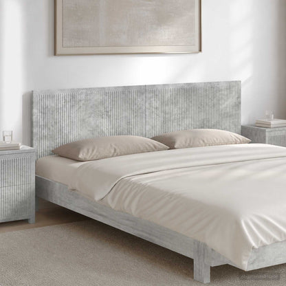 Wall-Mounted Headboard EDE Concrete Grey Engineered Wood