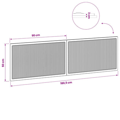 Wall-Mounted Headboard EDE Concrete Grey Engineered Wood