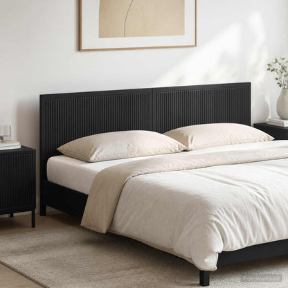 Wall-Mounted Headboard EDE Black Engineered Wood