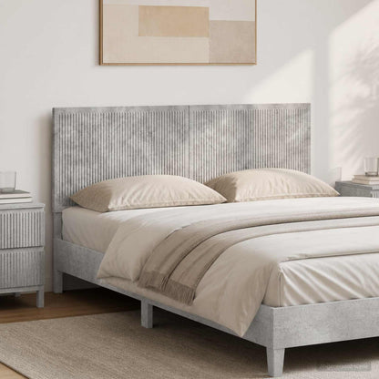 Wall-Mounted Headboard EDE Concrete Grey Engineered Wood