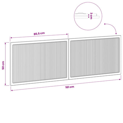 Wall-Mounted Headboard EDE Concrete Grey Engineered Wood