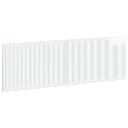 Wall-Mounted Headboard EDE High Gloss White Engineered Wood