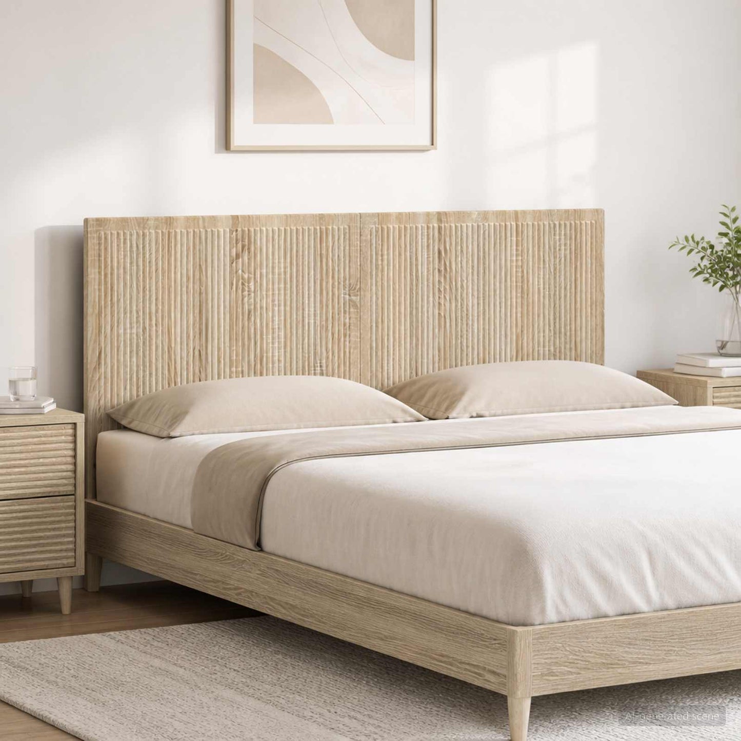 Wall-Mounted Headboard EDE Sonoma Oak Engineered Wood