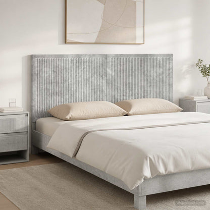 Wall-Mounted Headboard EDE Concrete Grey Engineered Wood