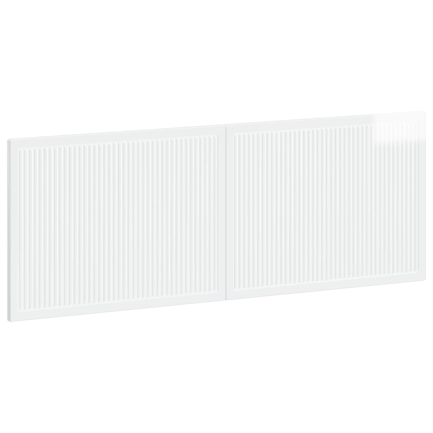 Wall-Mounted Headboard EDE High Gloss White Engineered Wood