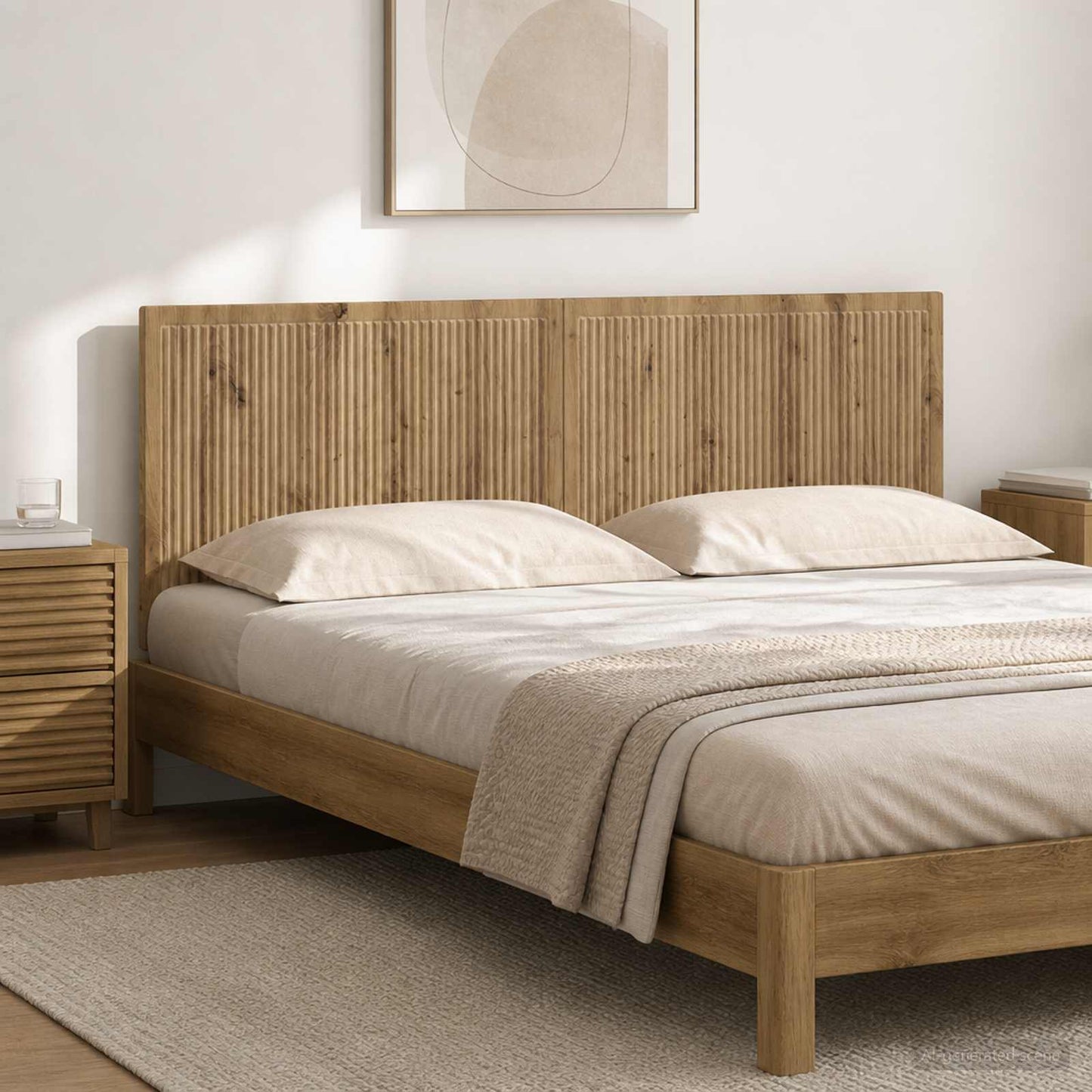 Wall-Mounted Headboard EDE Artisan Oak Engineered Wood