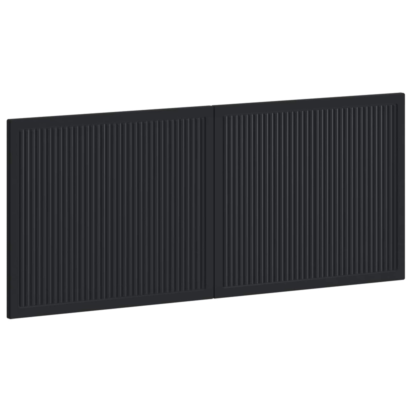 Wall-Mounted Headboard EDE Black Engineered Wood