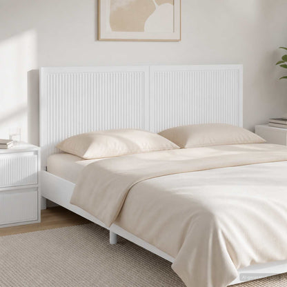 Wall-Mounted Headboard EDE High Gloss White Engineered Wood