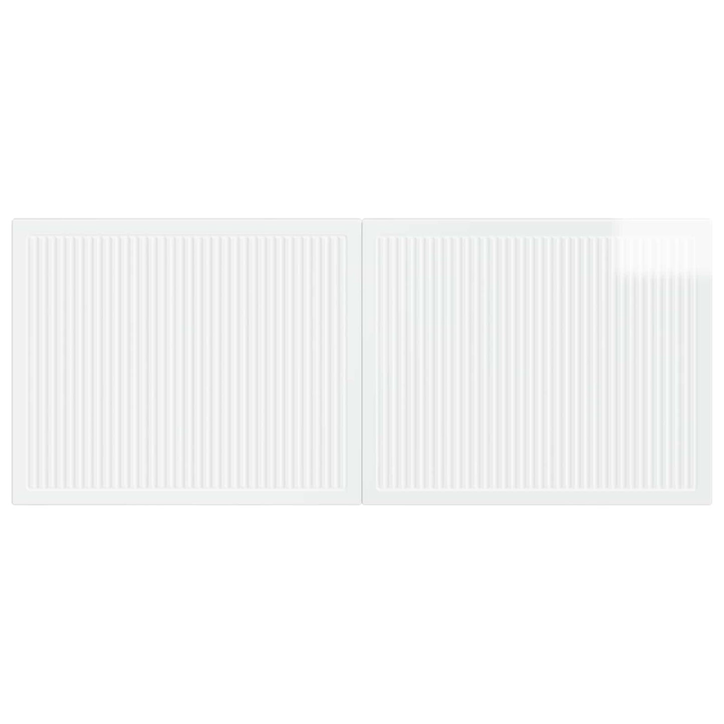 Wall-Mounted Headboard EDE High Gloss White Engineered Wood