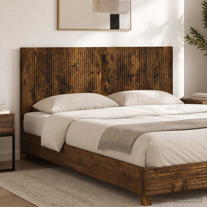 Wall-Mounted Headboard EDE Smoked Oak Engineered Wood