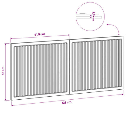 Wall-Mounted Headboard EDE Grey Sonoma Engineered Wood