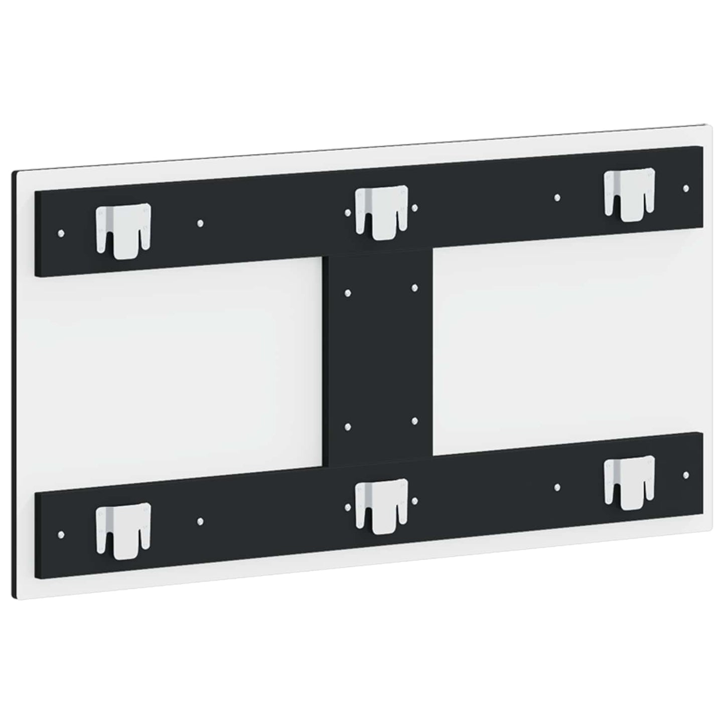 Wall-Mounted Headboard EDE Black Engineered Wood